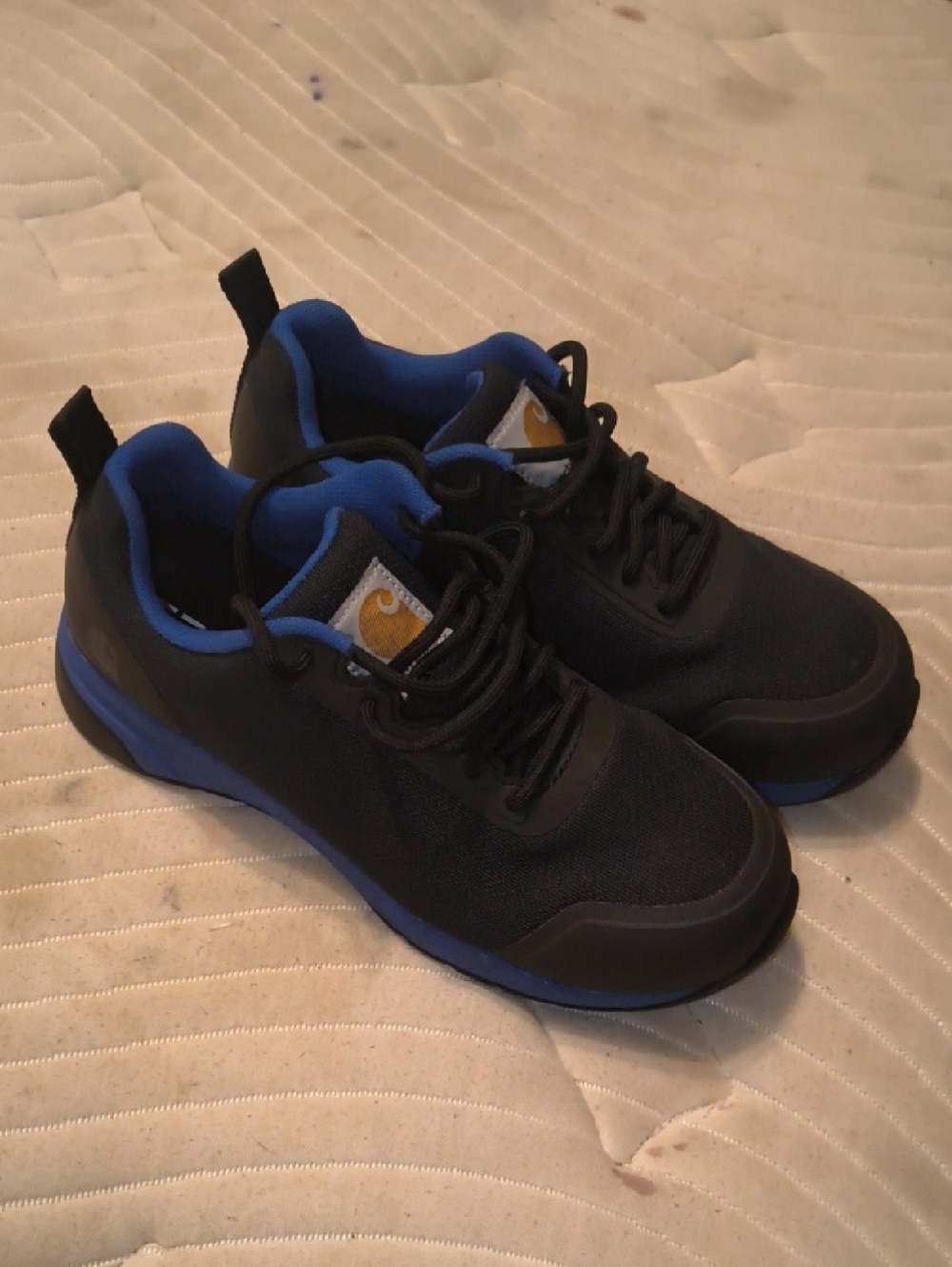 Carhartt Men's Black with Blue Accent Work Sneakers